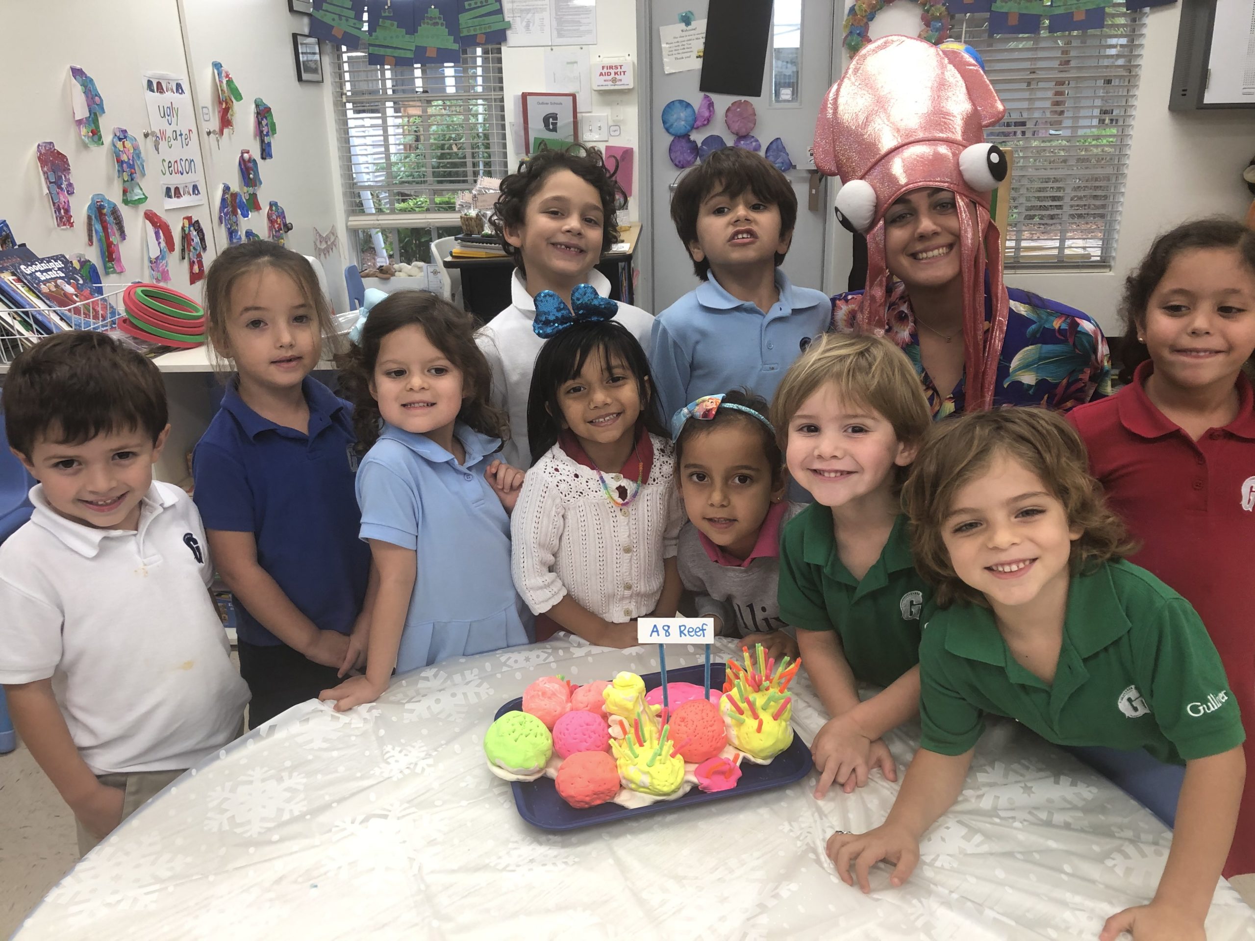 In Jr.K's Creative Curriculum, students are taking an imaginary trip around the globe, learning about different cultures.